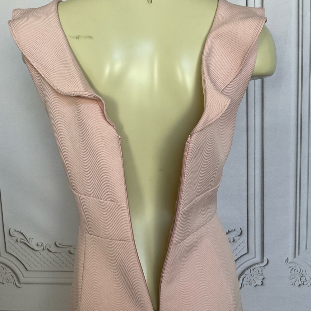 Ever New Melbourne Baby Pink Ruffled Bodycon Fully Lined Dress Women’s Size 8 - Picture 6 of 8